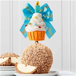 Happy Birthday Cupcake Jumbo Caramel Apple