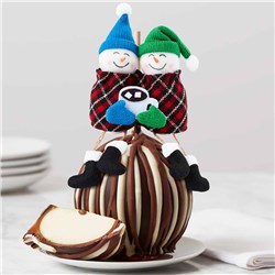 Cocoa Snowmen Jumbo Caramel Apple