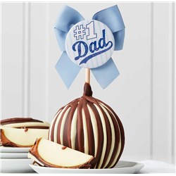 #1 Dad Button Jumbo Caramel Apple