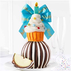 Happy Birthday Cupcake Jumbo Caramel Apple