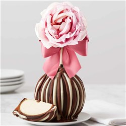 Pink Rose Jumbo Caramel Apple