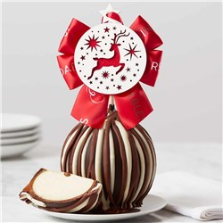 Triple Chocolate Prancing Reindeer Jumbo Caramel Apple