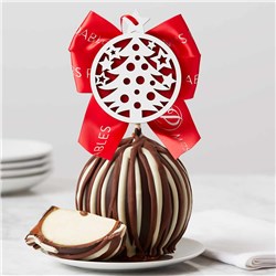 Triple Chocolate Starry Christmas Jumbo Caramel Apple