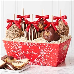 Valentine’s Day Caramel Apples Gift Tray