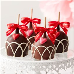 Valentine’s Hearts Caramel Apple 4-Pack