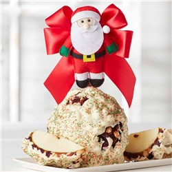 White Chocolate Cranberry Almond Musical Santa Jumbo Caramel Apple