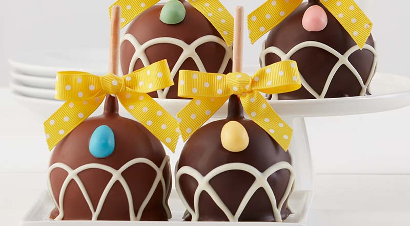 Easter Caramel Apples