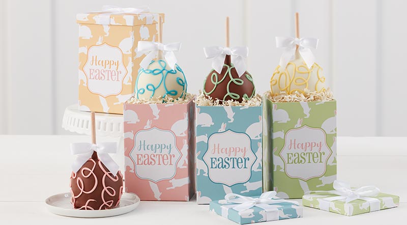 Happy Easter Caramel Apple Gift Set - Mrs Prindables