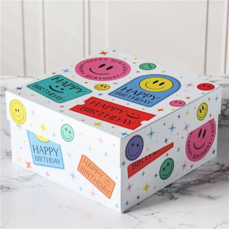 Happy Birthday Box Caramel Apple Gift Set