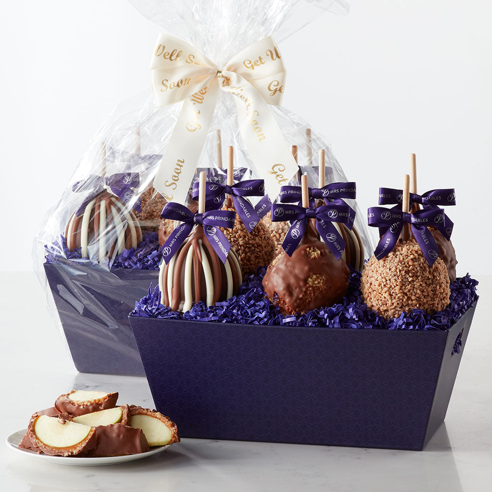 Apple a Day Get Well Caramel Apple Gift Tray | Mrs Prindables