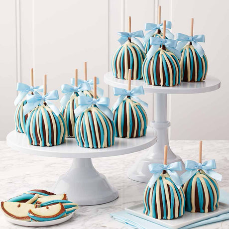 Baby Blue Triple Chocolate Caramel Apple Gift Set
