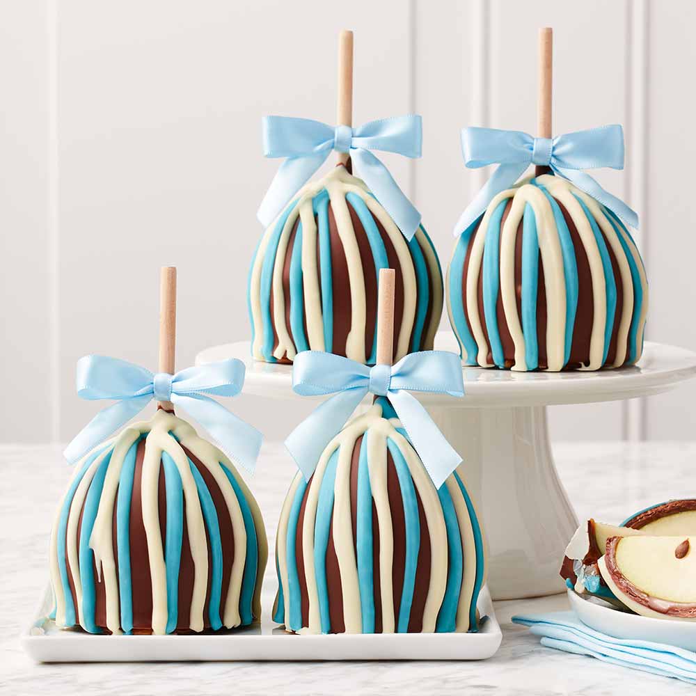 Baby Blue Triple Chocolate Caramel Apple Gift Set – mrsprindables