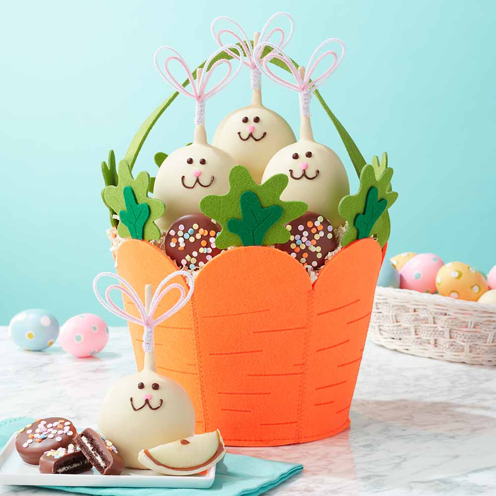 Carrot Patch Caramel Apple Gift Basket