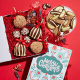 Christmas Blooms Caramel Apple Gift Set