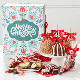 Christmas Blooms Caramel Apple Gift Set
