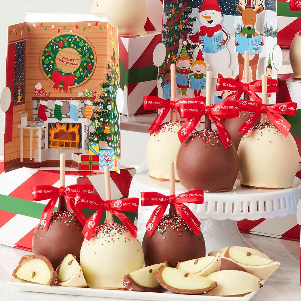 Christmas Pop-Up Caramel Apple Gift Set