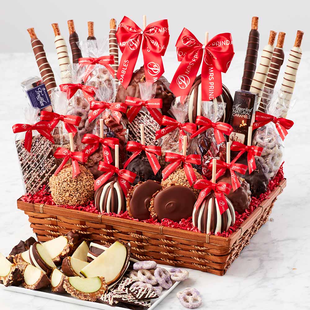 Colossal Holiday Chocolate and Caramel Apple Gift Basket