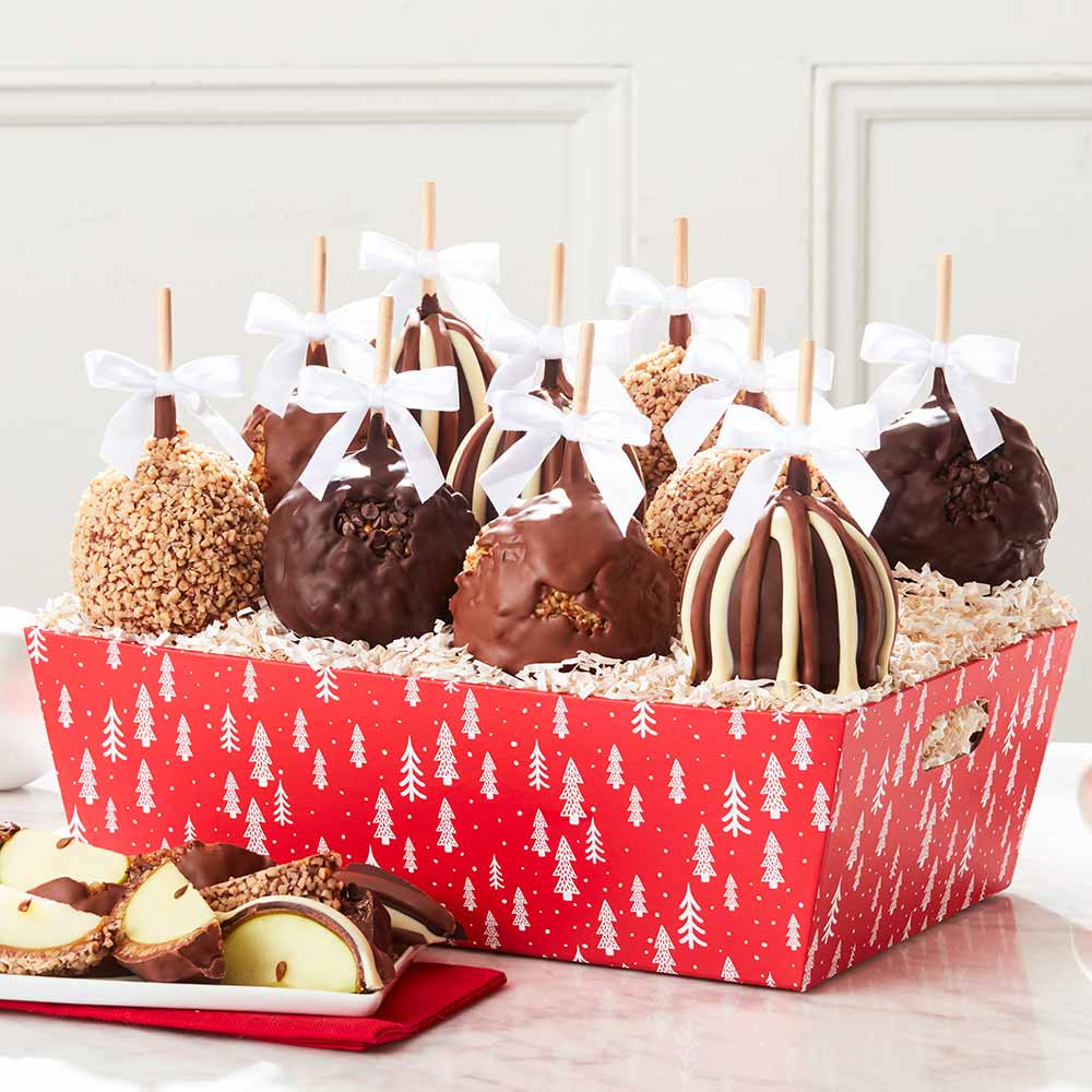 Frosted Forest Caramel Apple Gift Tray