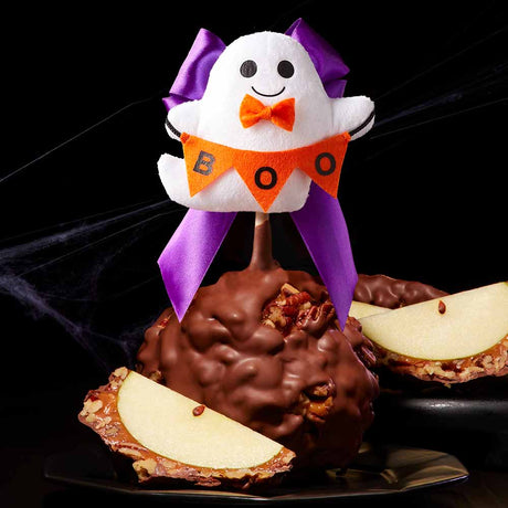 Glowy Ghost Jumbo Caramel Apple