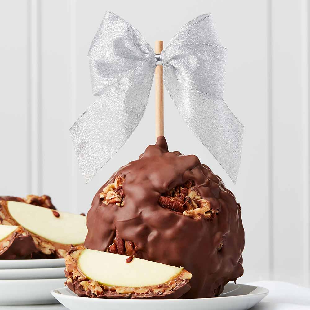 Silver Bow Jumbo Caramel Apple