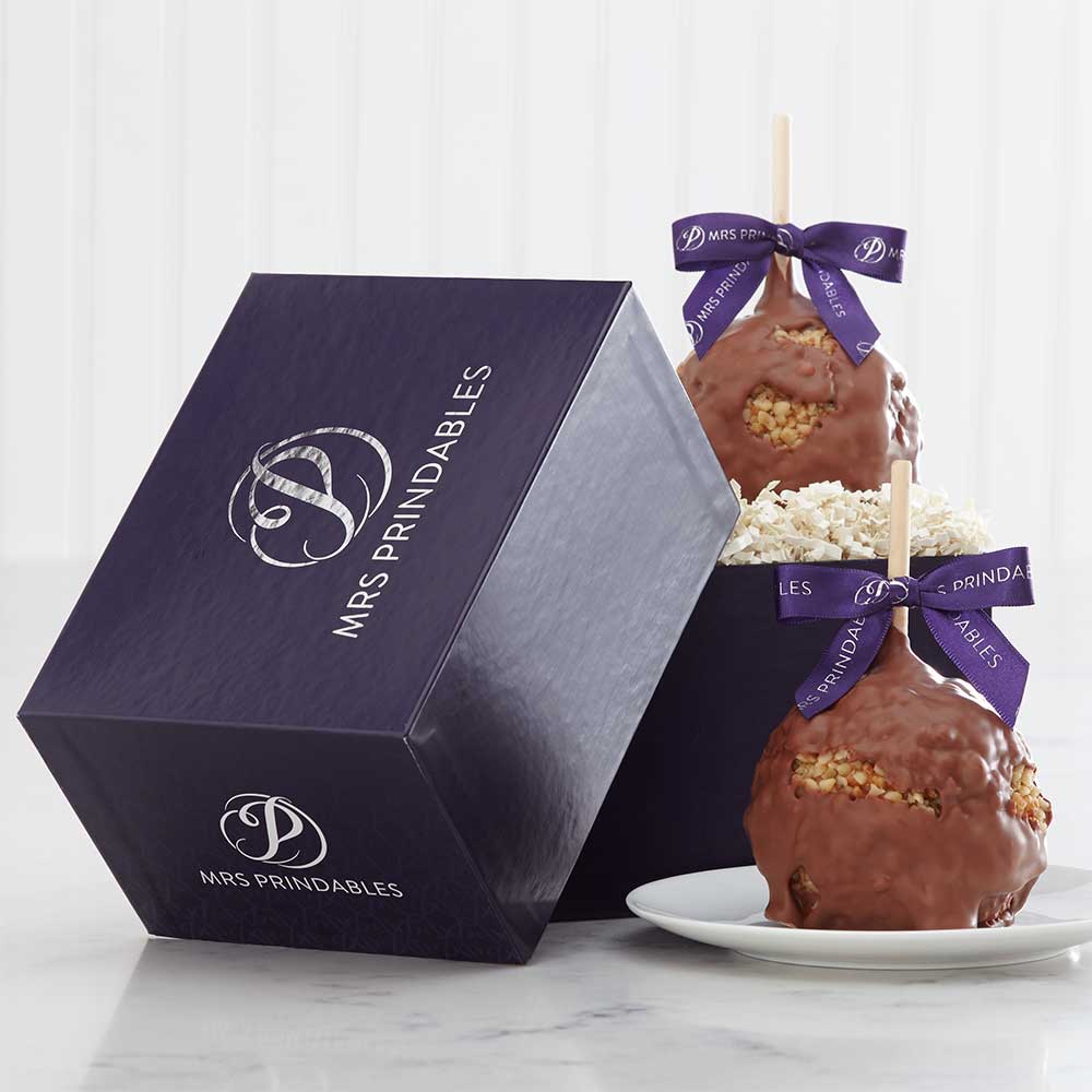 Milk Chocolate Walnut Caramel Apple Gift Set
