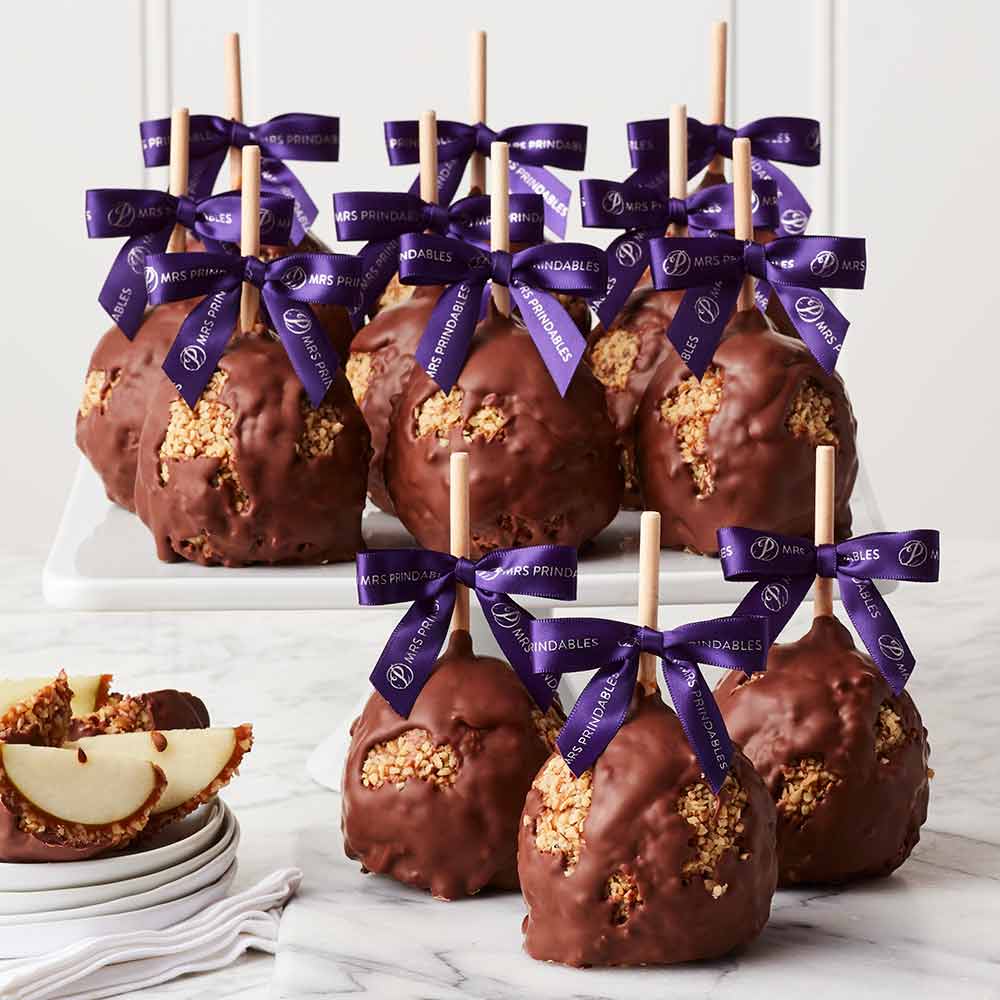 Milk Chocolate Walnut Caramel Apple Gift Set