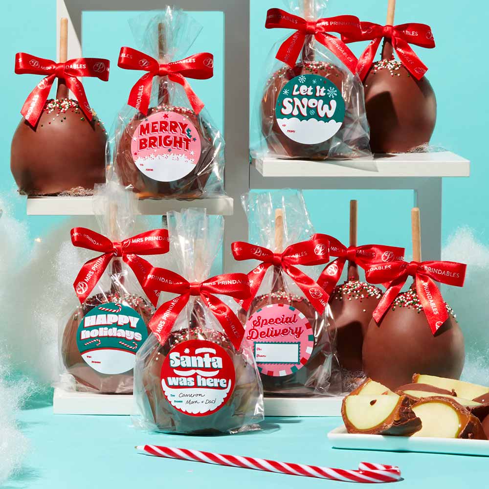 Season's Greetings Caramel Apple Gift Set