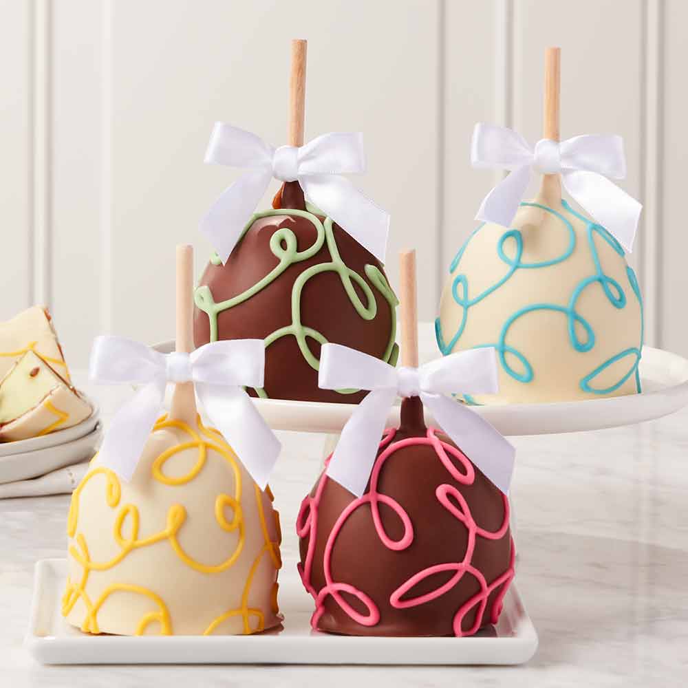 Springtime Swirls Caramel Apple 4-Pack